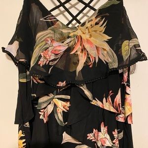 WHBM strappy tiered top